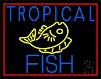 White Tropical Fish Logo LED Neon Sign