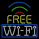 Wifi Free Block With Phone Number 4 LED Neon Sign