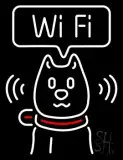 Wifi With Dog Logo LED Neon Sign