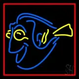Yellow Blue Fish LED Neon Sign