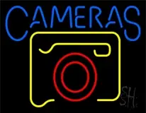 Yellow Cameras Logo LED Neon Sign