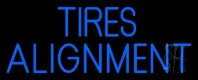 Blue Tires Alignment LED Neon Sign
