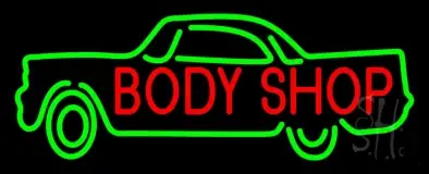 Body Shop Car Logo LED Neon Sign