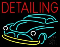 Detailing With Car Logo LED Neon Sign