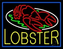 Lobster Block With Logo 1 LED Neon Sign