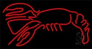 Lobster In Red Logo LED Neon Sign