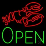 Lobster Open Block LED Neon Sign