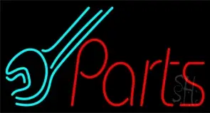 Parts With Wrench LED Neon Sign