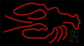 Red Logo Lobster LED Neon Sign
