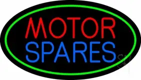 Red Motor Blue Spares 3 LED Neon Sign