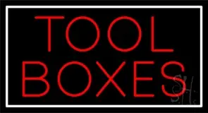 Red Tool Boxes LED Neon Sign