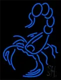 Blue Scorpion Logo LED Neon Sign