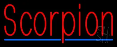 Scorpion Red 3 LED Neon Sign