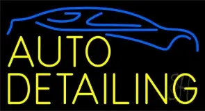 Yellow Auto Detailing 1 LED Neon Sign