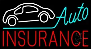 Auto Insurance Car Logo LED Neon Sign
