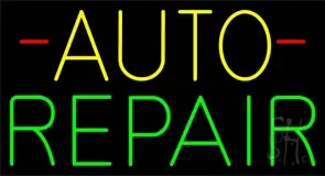 Yellow Auto Green Repair Block LED Neon Sign