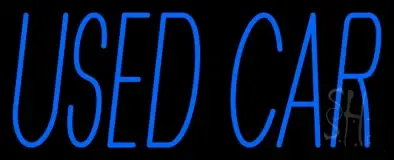 Blue Used Car Block LED Neon Sign