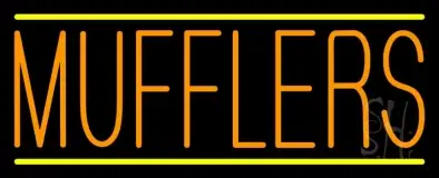 Orange Mufflers Yellow Lines LED Neon Sign