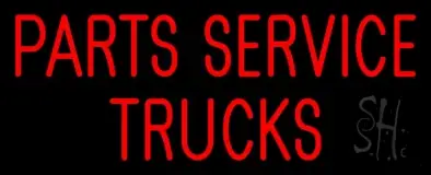 Parts Service Trucks LED Neon Sign