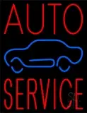 Red Auto Service Car Logo LED Neon Sign