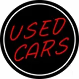 Red Used Cars LED Neon Sign