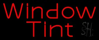 Red Window Tint LED Neon Sign