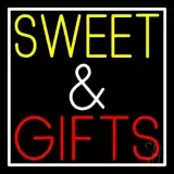 Sweet And Gifts With White Border LED Neon Sign