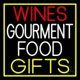 Wines Food Yellow Gifts LED Neon Sign