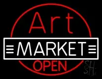 Art Market Open LED Neon Sign