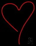 Red Heart Logo LED Neon Sign