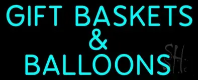 Gift Baskets Balloons Turquoise LED Neon Sign