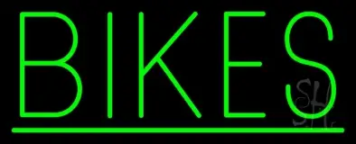 Green Bikes With Line LED Neon Sign