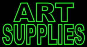 Green Double Stroke Art Supplies LED Neon Sign