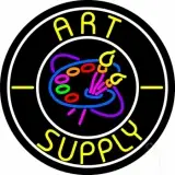Circle Art Supply With Logo LED Neon Sign
