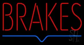 Red Brakes Blue Lines LED Neon Sign