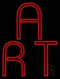 Red Double Stroke Art LED Neon Sign