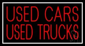 Used Cars Used Truckes 1 LED Neon Sign