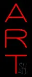Vertical Red Art 1 LED Neon Sign