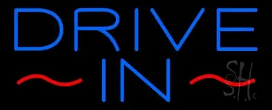 Blue Drive In LED Neon Sign