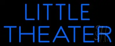 Blue Little Theater LED Neon Sign
