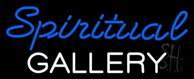 Blue Spritual White Gallery LED Neon Sign