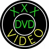 Green Xxx Dvd Yellow Video LED Neon Sign
