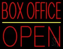 Red Box Office Open LED Neon Sign