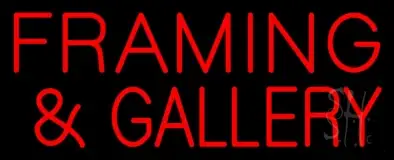Red Framing And Gallery LED Neon Sign