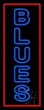 Vertical Blues LED Neon Sign