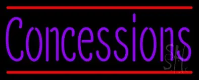 Concessions Red Line LED Neon Sign