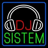 Dj Sistem With Logo 1 LED Neon Sign