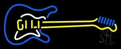 Guitar Logo 1 LED Neon Sign