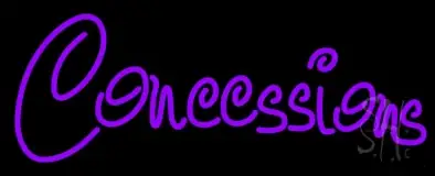 Purple Concessions LED Neon Sign