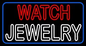 Red Watch White Jewelry LED Neon Sign